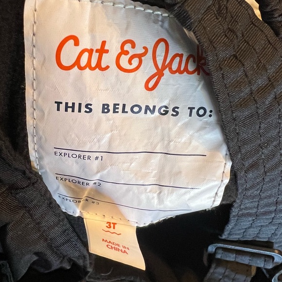 3T Cat & Jack Black Snow Bib Adjustable Winter Skiing Snowboarding Boys Girls H - Picture 4 of 9